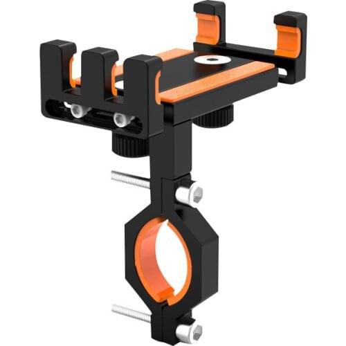 Aluminum Alloy Bicycle Handle Bar Mount Universal Mobile Phone Holder Grip Bracket Stand for iPhone XS, XR, Galaxy S9 Plus etc
