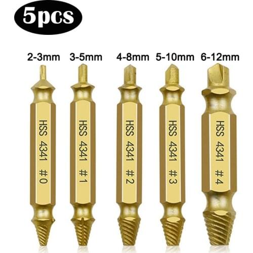 Extractor Drill Bit Broken Speed Out Bolt Double Side Damaged Screw Stud Remover Easily Take Out Demolition Tools