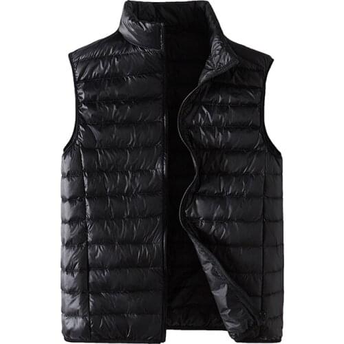 Sleeveless Vest Men Coat Winter 2020 New Duck Down Jacket Men Fashion Keep Warm Lightweight Down Jacket Casual Solid Casaco