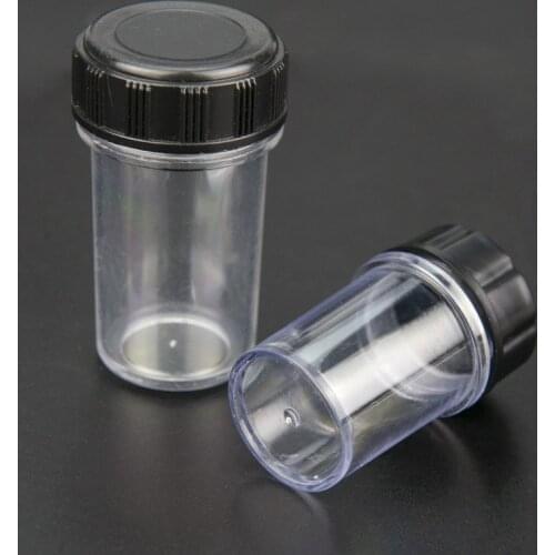 4 PCS 185 195mm Biological Microscope Objective Lens Plastic Box 45mm 60mm Protective Case RMS Thread