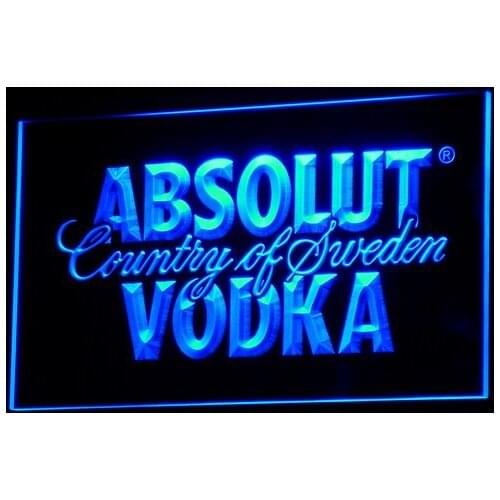 A025 Absolut Vodka Country of Sweden Beer LED Neon Light Bar Signs