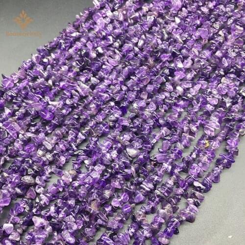 AA 5-8mm Irregular Level Amethysts Gravel Chip Stone Bulk Rock Tumbled Quartz Crystal Stone for Fish Tank Home Decoration DIY
