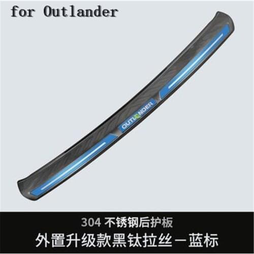 ABS Plastic steel Rear Bumper Protector Sill Trunk Tread Plate Trim For 2016-2020 Mitsubishi Outlander Samurai Car styling