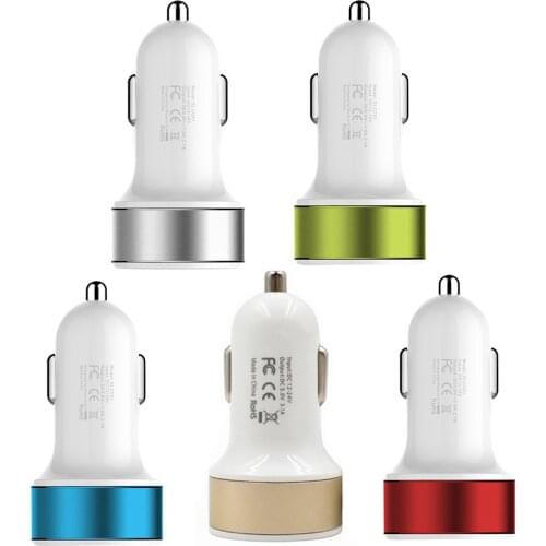 Dual Port USB Car Charger For iPhone 5 5s 6 6s 7 8 plus Mobile Phone Adapter Car-Charger For Samsung Huawei Xiaomi Redmi 5V 1A