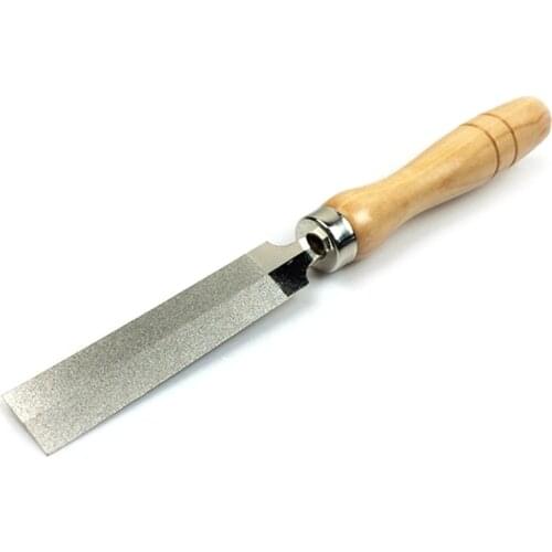 3 Inches Diamond Rhombic File Wooden Handle Metal Diamond Wood Carving Metal Glass Grinding Woodworking Garden T