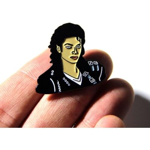 Michael Jackson Brooch and Enamel Pin Women Men Backpack Shirt Bag Lapel Pin