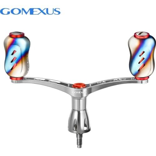 Gomexus Spinning Reel Handle Eging Fishing 98mm For Shimano Stella Stradic FL Daiwa 19 20 Emeraldas LT Certate Double Handle
