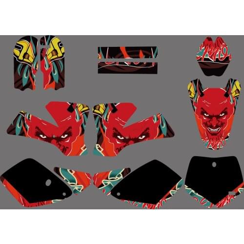 Motocross Graphic Backgrounds Full Decal Sticker For KTM SX65 SX 65 65SX 2002 2003 2004 2005 2006 2007 2008 Customized Gift