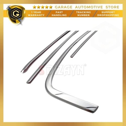 For Fiat Egea SD Chrome Glass Top Lath 4 Piece 2015 and Above