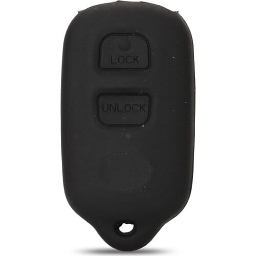 Jingyuqin 10pcs Remote Silicone Key Case Shell For Toyota Remote Matrix Celica Sequoia Corolla Sienna Prius Tacoma 2+1 Buttons