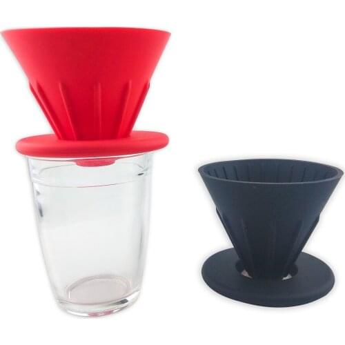 Coffee Drip Filter Cup Barista Silica Reversible Foldable Coffee Dripper Filter Cup Outdoors Coffee Accessories