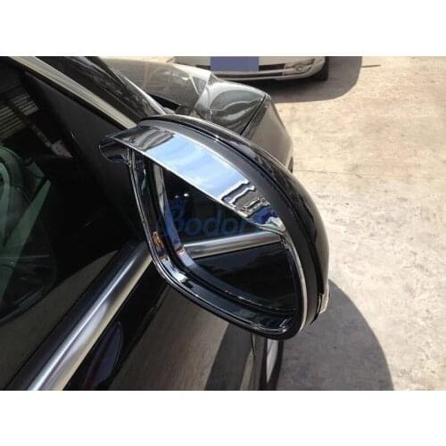 For Volkswagen VW Tiguan 2009-2015 Rear View Rain Hat Side Wing Mirror Cover Rearview Overlay Chrome Car Styling Accessories