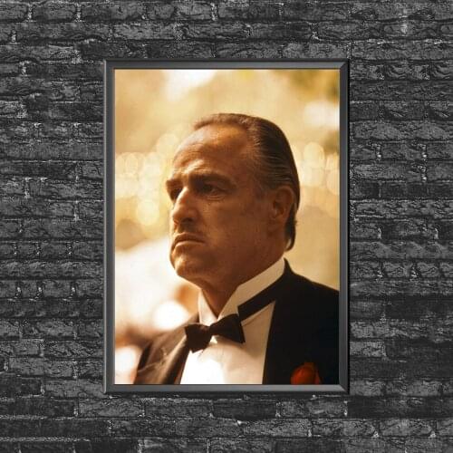 The Godfather - Marlon Brando Mafia Movie Poster Canvas Art Print Wall Painting Home Decoration (No Frame)