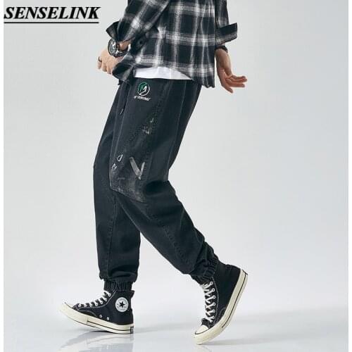 Summer New Men Casual Cargo Pants Japanese Fashion Loose Straight Harem Pants Big Size M-8Xl Elastic Waist Cargo Pants Men