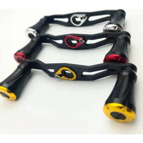 LinMoFish Luya water wheel modified 100mm fishing handle carbon plate aluminum alloy handle 30g