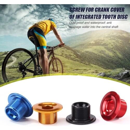 M18 MTB Bike Crank Cover Screw Cap Waterproof Aluminum Alloy Crankset Fitting Biking Portable Dustproof Cycling Part
