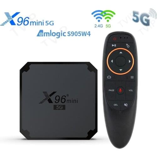 X96 mini 5G Smart Android 9.0 TV Box Amlogic S905W/S905W4 Set Top Box 2.4GHz 5Ghz WiFi 2GB 1080p 4K Media Player Youtube x96mini
