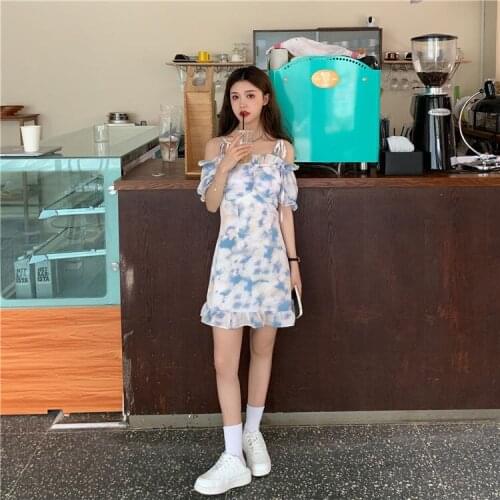 Dress Womens Retro Sweet Long Skirt Summer Skirt Spring and Summer Temperament All-Matched and Comfortable d88