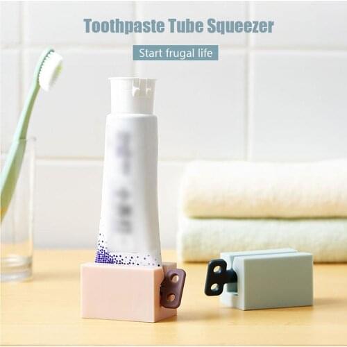 Toothpaste Tube Squeezer Plastic Rolling Squeezer Toothpaste Easy Portable Dispenser Tooth Paste Holder Bathroom Accessories