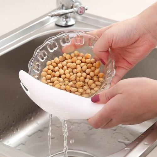 Durable Rice Sieve Washing Spoon Plate Filters Colanders And Strainer Kitchen Gadgets Food Drain Rack Kitchen Accessories