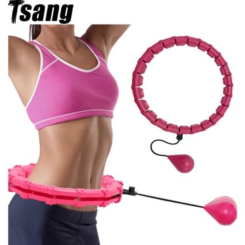 24 Sections Fitness Hoop Adjustable Not DropDetachable Sports Hoop Women Loss Weight Massage Hoops Fitness Home Gym Equipment