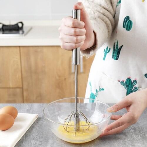 Hand Whisk Egg Beater, Egg Mixer ceramics Handle Beating & Stirring Milk Frother for Kitchen Cooking Baking Whipping Tool