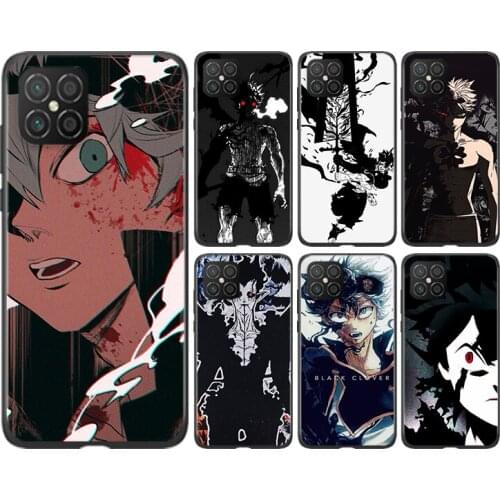 Anime Black Clover Silicone For Huawei Nova 8 7 6 SE 7i 5T 5i 5Z 5 4E 4 3i 3 E 2 i Lite 2 Pro 2017 Black Soft Phone Case
