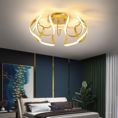 Nordic New LED Ceiling Lights For Dining Room Bedroom Kitchen Living Room Villa Indoor Home Aluminum Lamps AC90-260V Fixtures
