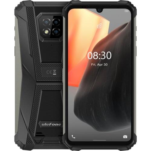 Ulefone Armor 8 Pro IP68 Rugged Smartphone 6+128GB Waterproof Mobile Phone 6.1" Screen Android 11 Helio P60 Octa Core NFC OTG