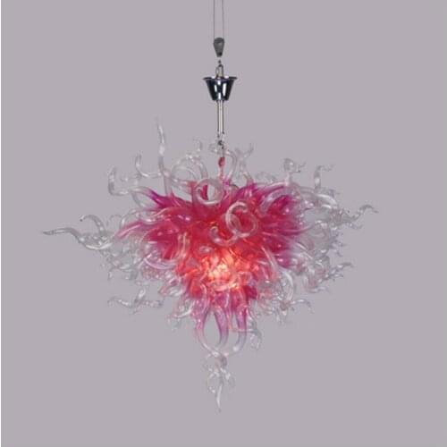 Modern Art Deco Hand Blown Glass Hanging LED Chandelier Lightings Murano Glass Pendant Lamps for Wedding Decor