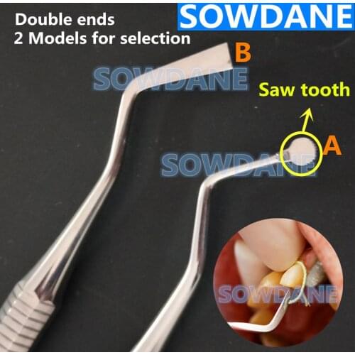 Dental Gingival Retraction Cord Packer Tool Dental Scaler Gingival Separator Scaling Instrument Double Ends