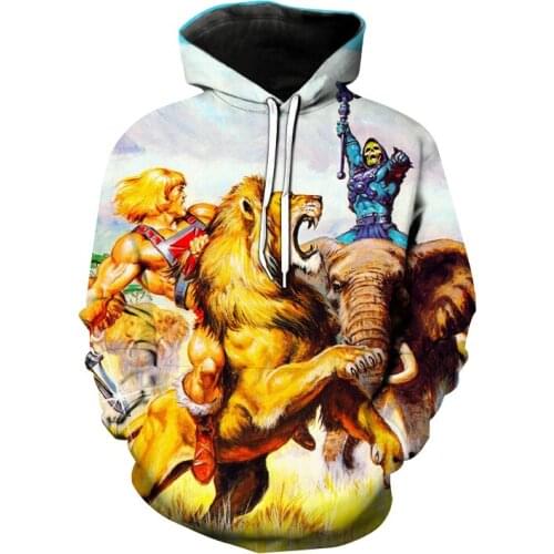 Masters of The Universe Hoodies Anime 3D Print Sweatshirt Men Women Fashion Cosplay Hoodie Harajuku Kids Boy Streetwear Clothing