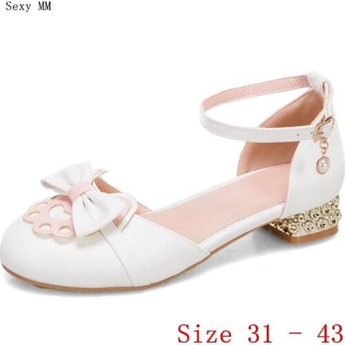 Girl Pumps Women Oxfords Career D'Orsay Shoes Low Heels Woman Low Heel Shoes Small Plus Size 31 32 33 - 40 41 42 43