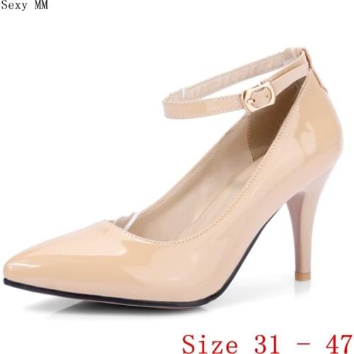 High Heels Women Pumps High Heel Shoes Stiletto Woman Party Wedding Shoes Kitten Heels Small Plus Size 31 - 47