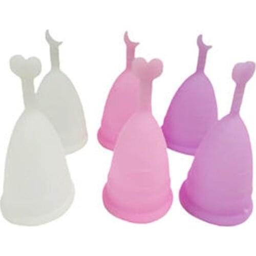 Feminine Hygiene Lady Cup Menstrual Cup Silicone Coppetta Mestruale Coupe Menstruelle Moon Period Cup Women Health Care Tool New