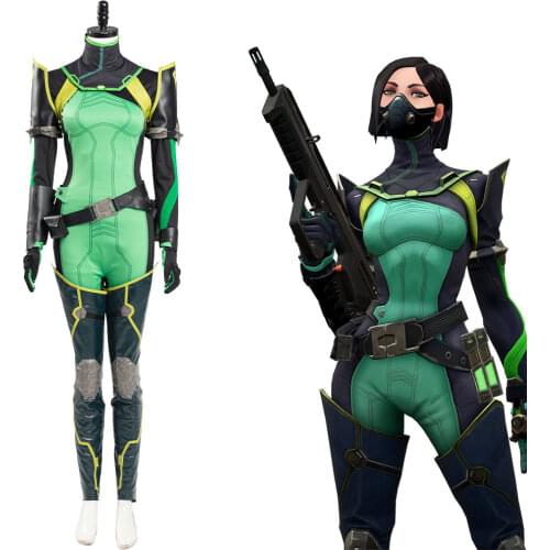 Valorant Viper Cosplay Costume Women Jumpsuit Romper Suit Halloween Carnival Outfits