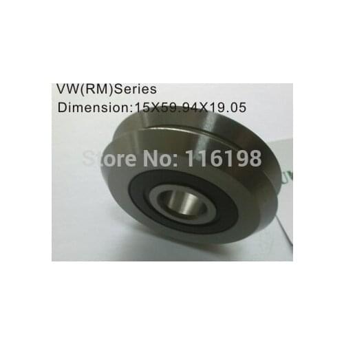 10pcs/lot W2-2RS track roller bearing 3/8 inch Bore RM2-2RS RM2 W2 V Groove Guide Bearings 9.525x30.73x11.1mm