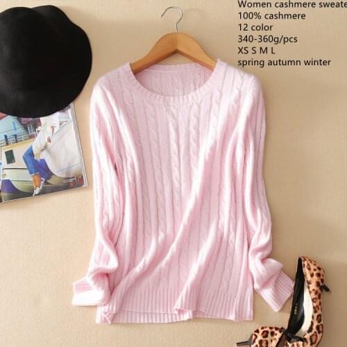 Naizaiga 100% cashmere solid women thicken pullovers winter Bread twist sweater , DLRP3