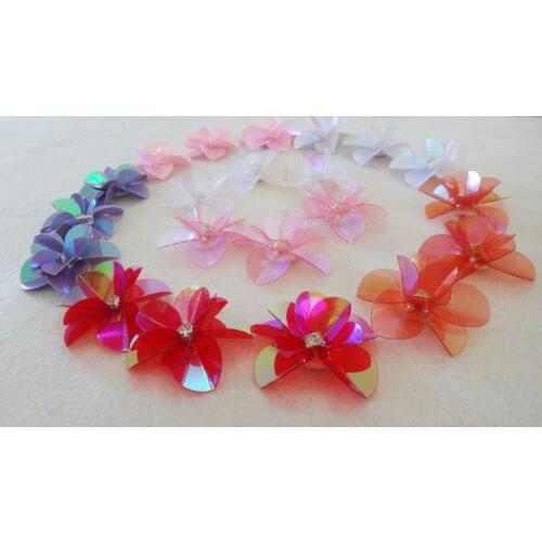 15Piece / Lot Wedding dress accessories applique lace flower petals clothes patch flowers shoes hats sew diy accessories