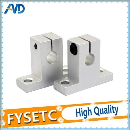 2pcs Linear Rail Shaft SK8 SH8A SK10 SK12 SK16 Aluminum Block 8/10/12/16mm Router Support XYZ Table CNC Sliding Router Bracket