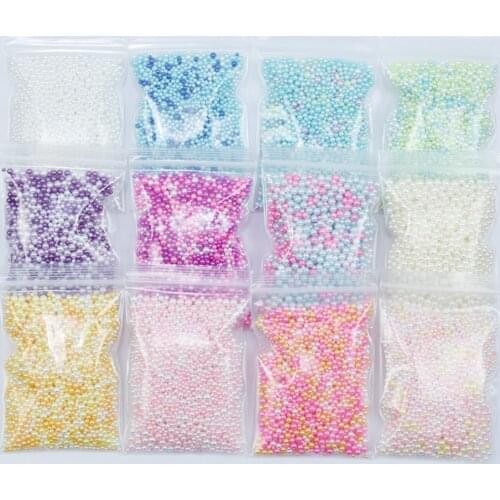 50g/Bag AB Nail Art Rhinestones Pearl Mixed Size Decorations Charms Multi-Color Crystal Beads Jewelry Polish Shinning Nail Pearl