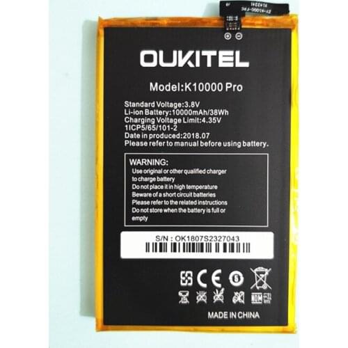 AZK NEW FOR oukitel k10000 pro Battery Large Capacity 10000mAh Battery Replacement For oukitel k10000 pro Mobile Phone