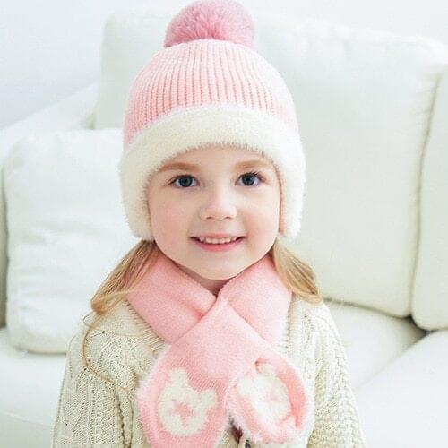 Beanies Baby Hat Winter Hat Kids Girls Boys Solid Caps Cute Girls Hat Newborn Fashion Cap Toddler Girl Warm Kniting Beanie Hats