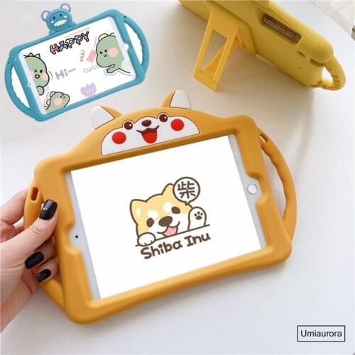 Shockproof Case for Apple IPad Air 2 6th 9.7 2018 7th Gen 10.2" Kids Cartoon Silicon Protective Case Cover for IPad Mini 2 3 4 5