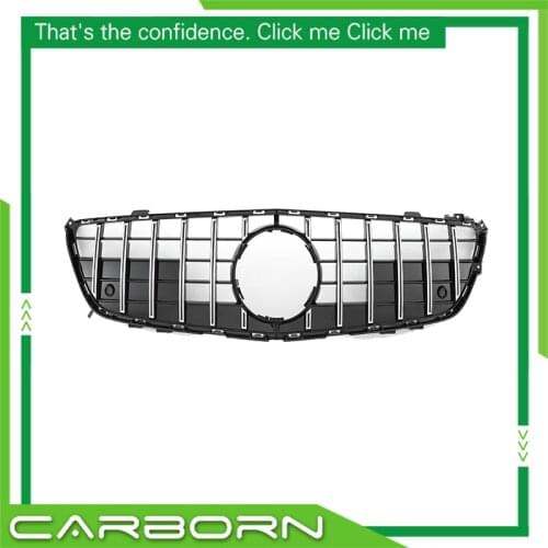 For-Mercedes For-Benz SL-class R231 GT Style 2012 2013 2014 2015 2016 with Emblem Front Bumper Racing Grille