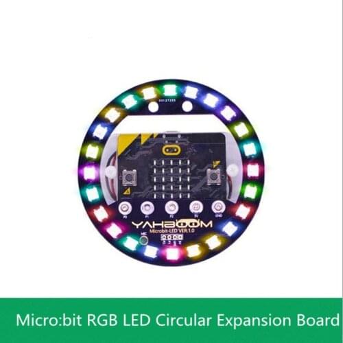Elecrow Micro:bit Programmable Expansion Board Compatible with Arduino Voice Control Colorful LED RGB Lights DIY Learning Kit