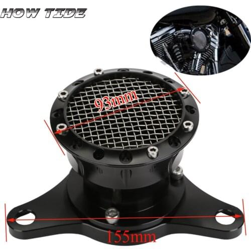 For Harley Sportster 883 1200 XL 48 2004-UP Motorcycle Black Velocity Stack Air Cleaner Intake Filter CNC Aluminum