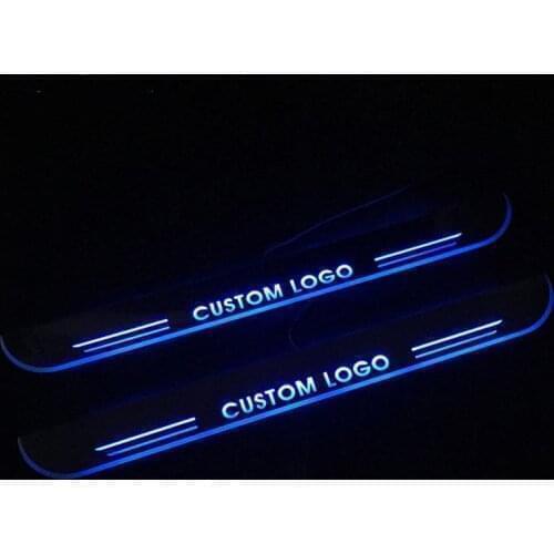 Car LED Door Sill Scuff Plate For Mercedes Benz W212 E280 E300 2009 - 2019 Exterior Parts Pathway Dynamic Welcome Pedal Light
