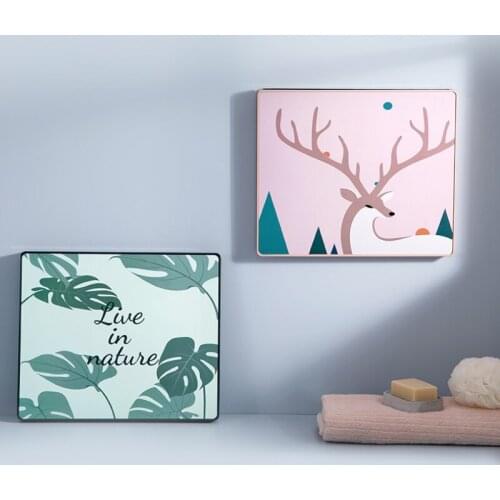 Art Illustration Elk Bathroom Accessories Clothes Storage Box Foldable Bedroom Container Punch-Free Living Room Decorations