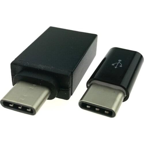 USB Type C OTG + Micro USB to Type-c cable adapter USB-C OTG cable USB C adpter for xiaomi mi5 pro 6 samsung letv zte